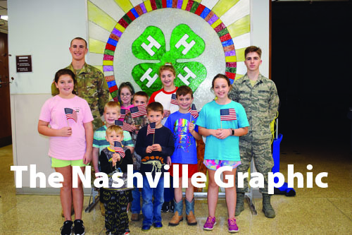 Soldiers visit Nash County 4-H Club to thank members