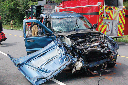 Castalia woman injured in crash