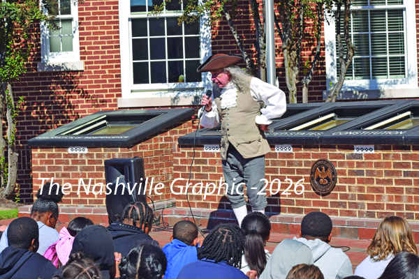 'Ben Franklin' visits downtown Nashville to talk American history