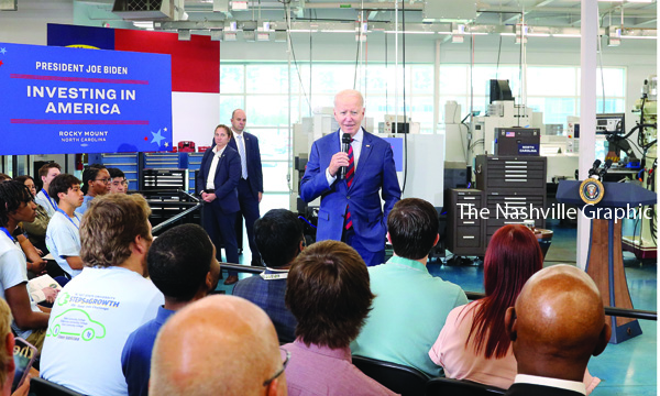 President Biden visits Nash Community College