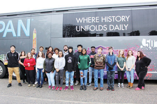 C-SPAN bus visits Northern Nash High School