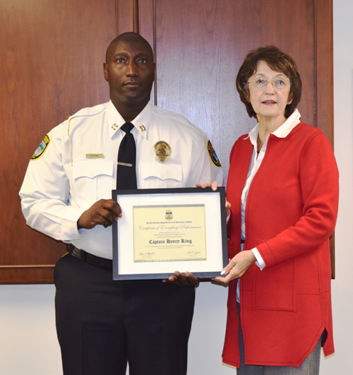 Rocky Mount Police Captain noted for service