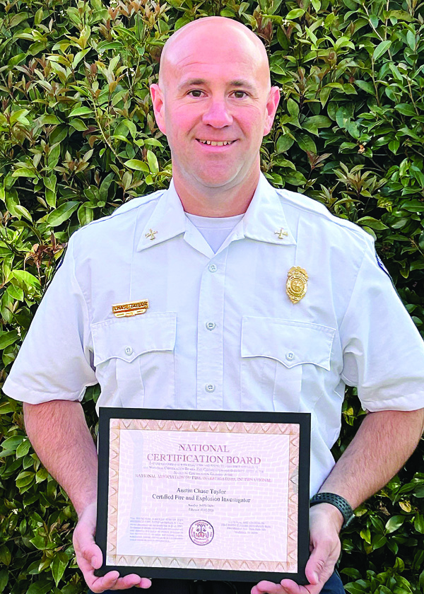 Nash Deputy Fire Marshal earns international certification