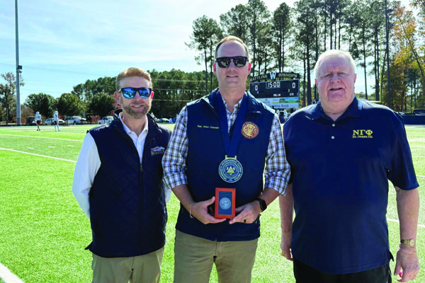 NC Representative Allen Chesser receives alumni award from Wesleyan University