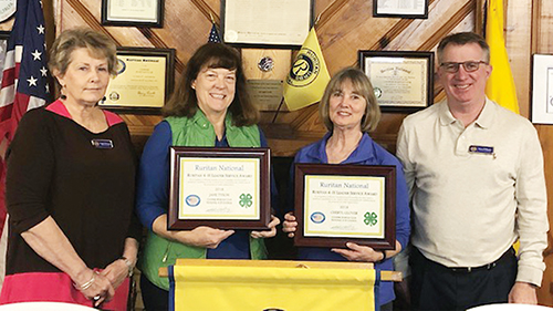 Ruritan 4H Leader Service Awards