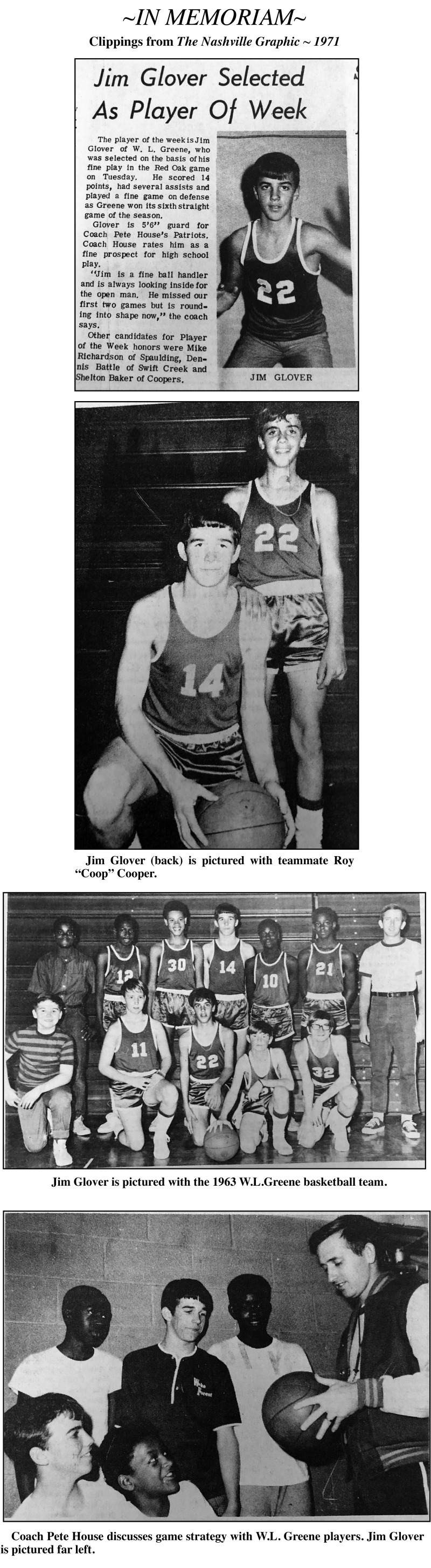 ~IN MEMORIAM~<BR>Clippings from The Nashville Graphic ~ 1971