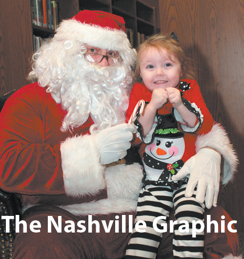 SANTA VISITS LIBRARY