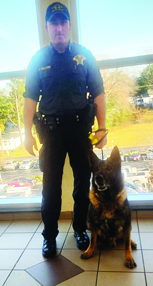 Retiring K-9 awarded to partner