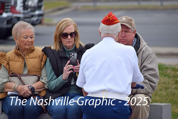 Leggett family receives flag