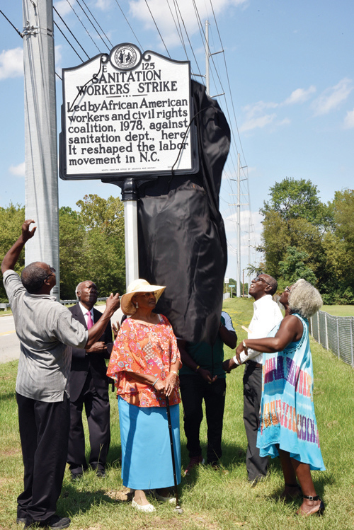 Marker honors Sanitation  Worker Strike  of 1978
