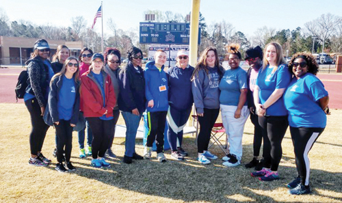 NCC volunteer with Special Olympics