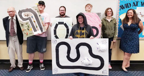 Engineering students compete in robotics contest