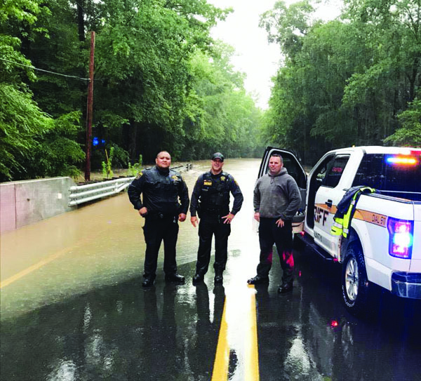 Rainfall causes flooding