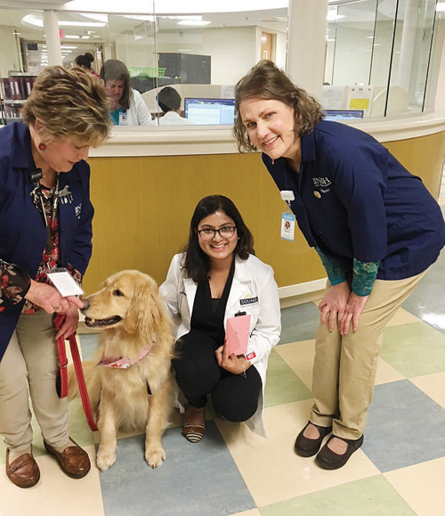 Pet therapy at Nash UNC growing