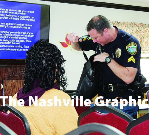 Rocky Mount Corporal speaks to local church about safety