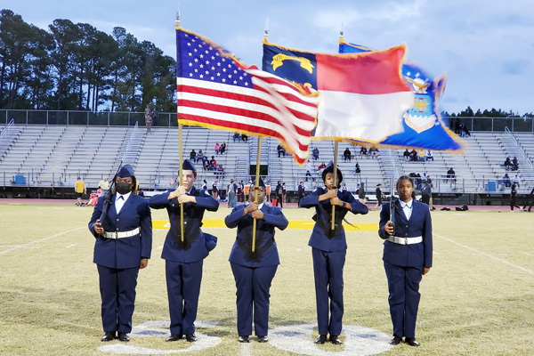 Rocky Mount High School AFJROTC earns high achievement