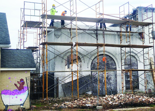 Progress made on collapsed Spring Hope building
