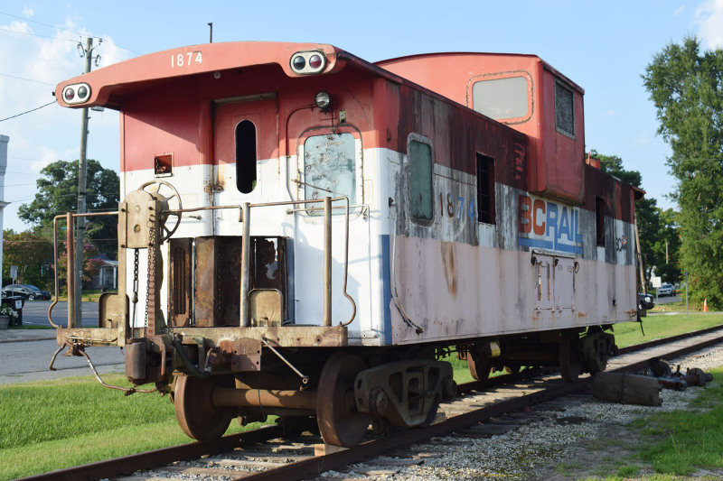 Caboose arrives