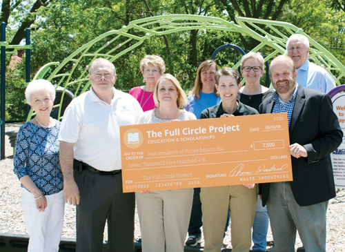 Waste Industries donates $7,500 to Peacemakers