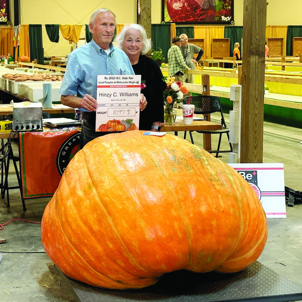 Nash County man grows giant pumpkin