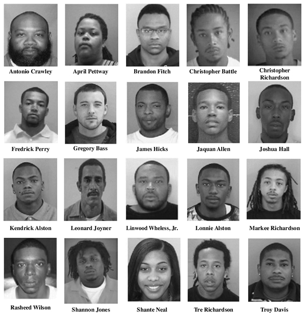 Task Force operation nets 21 arrests