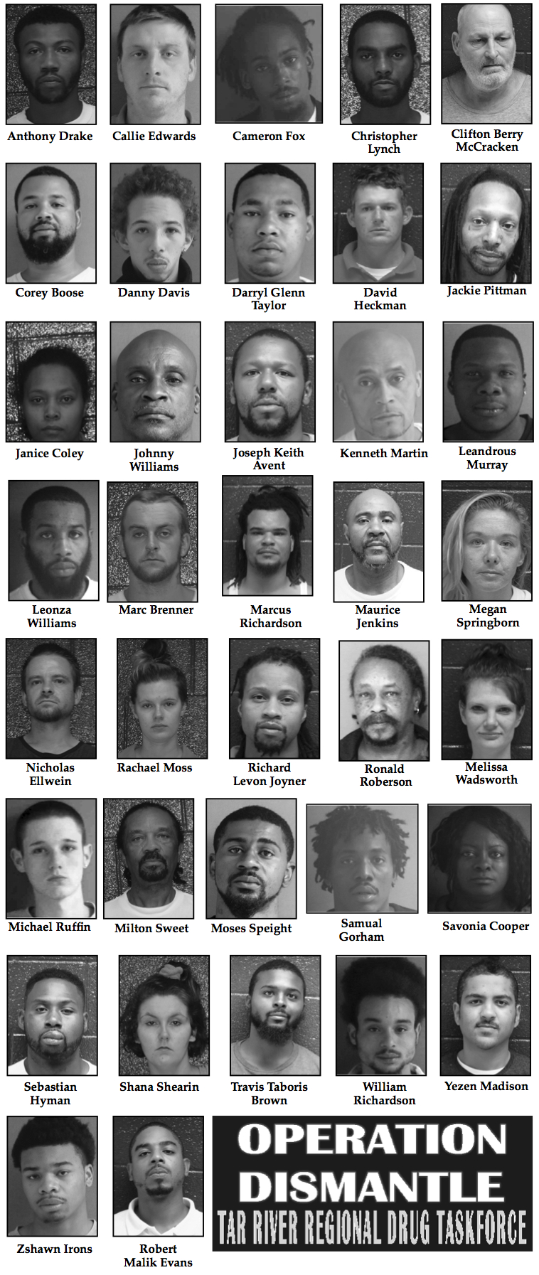 Operation Dismantle nets 40 arrests
