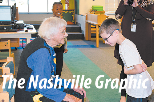 Nashville Elementary throws birthday party for 102 year old