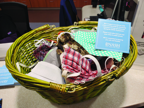 Nash UNC donates cloth masks to cancer center
