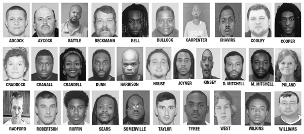 Holiday sting nets 32 arrests