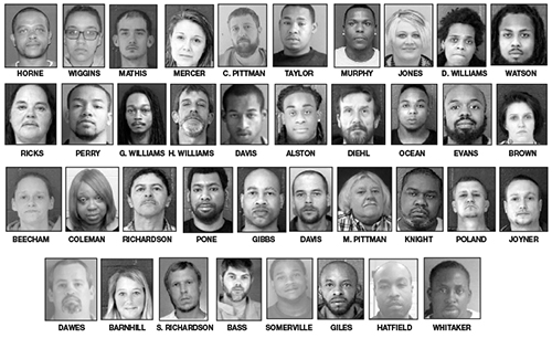 Task Force nabs 38 for drugs