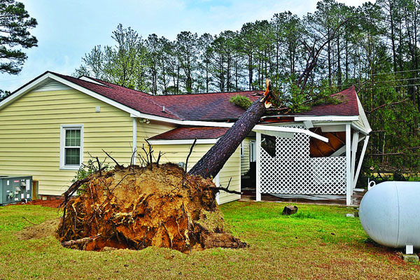 Storm damage