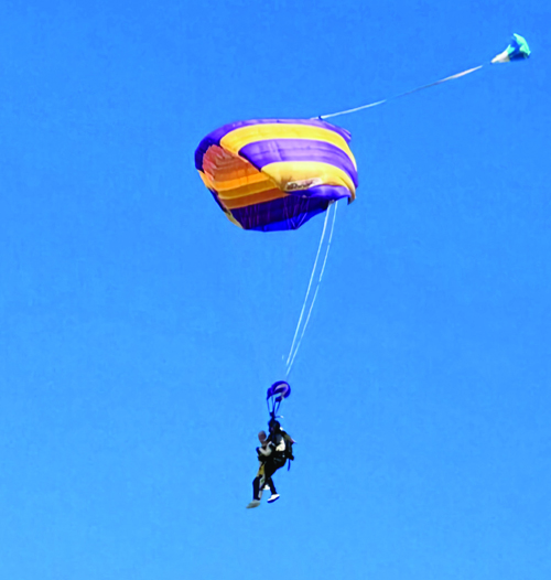 Local man adds skydiving to his list of accomplishments