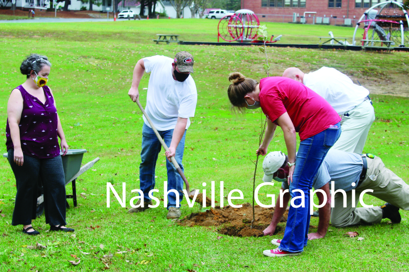 Nashville Elementary School plants apple trees