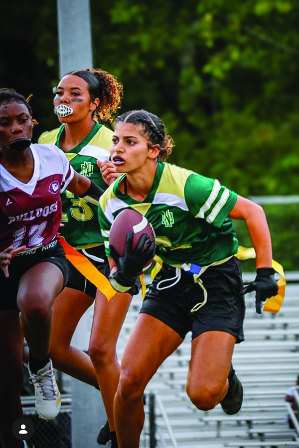 Nash girls impress during flag football pilot program
