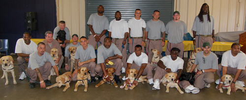 Inmates train service dogs, 
