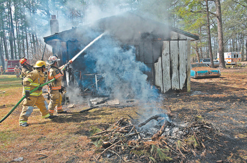 Battling fire