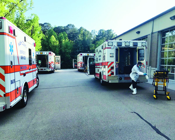 FRONTLINE IMPACT<BR>EMS faces COVID challenges