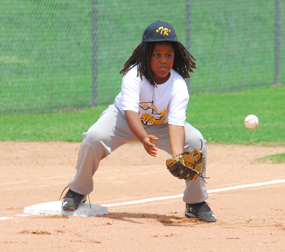 FIELDING HIS POSITION