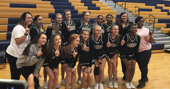 Lady Knights win cheer crown