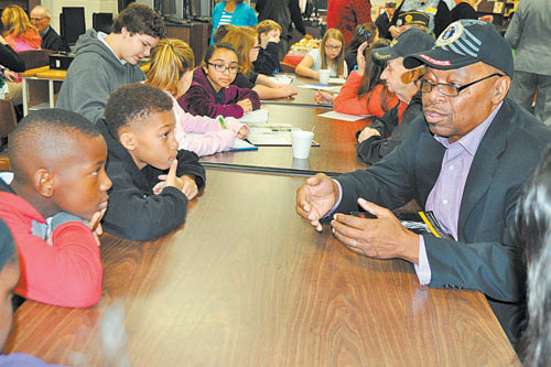 Southern Nash Middle students meet local veterans
