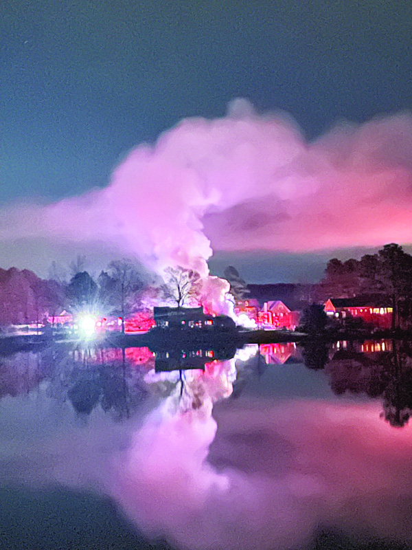 Fire damages home on  Tar River Reservoir